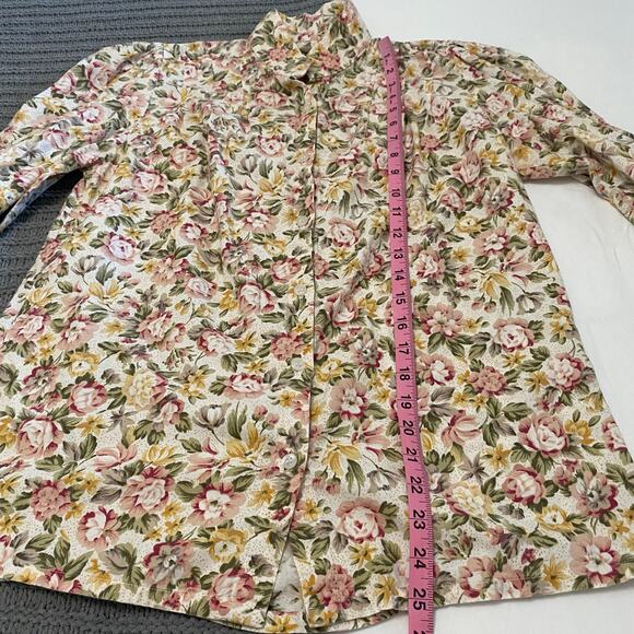 Frontier Classic Floral Print Western Top Womens Size Medium Cowgirl Yellowstone - Picture 5 of 7